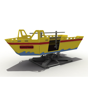 Amusement Park Outdoor Sea Wave Rocking Boat Playground Shake Rider Playset Equipment