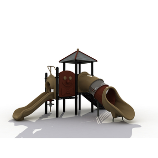 Amusement Park Pavilion Playset Outdoor Plastic Slide Playground Equipment for Kids