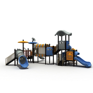 Outer Space Playsets Outdoor Playhouse Customizable Playground Equipment with Modular Slide for Amusement Park