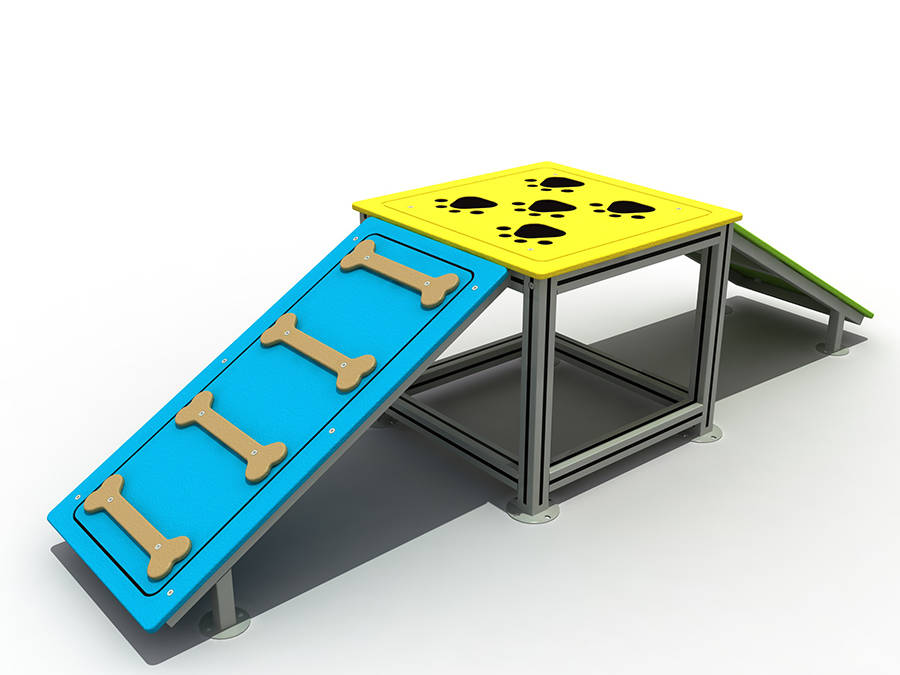 Outdoor Dog Park Walk Ramp Training Equipment for Pets Playground